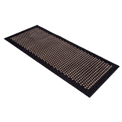 GULVMÅTTE 67 x 150 CM - DOTS/BLACK SAND - Tica Copenhagen - DesignGaragen.dk