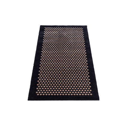 Floor mat 67 x 150 cm - dots/black sand