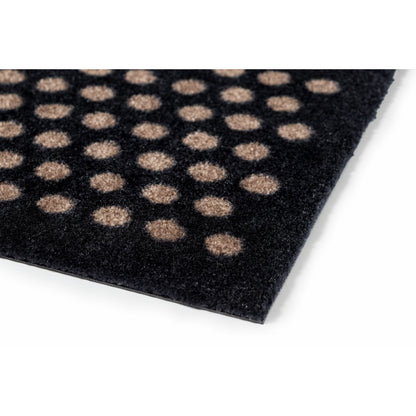 Floor mat 67 x 200 cm dots/black sand