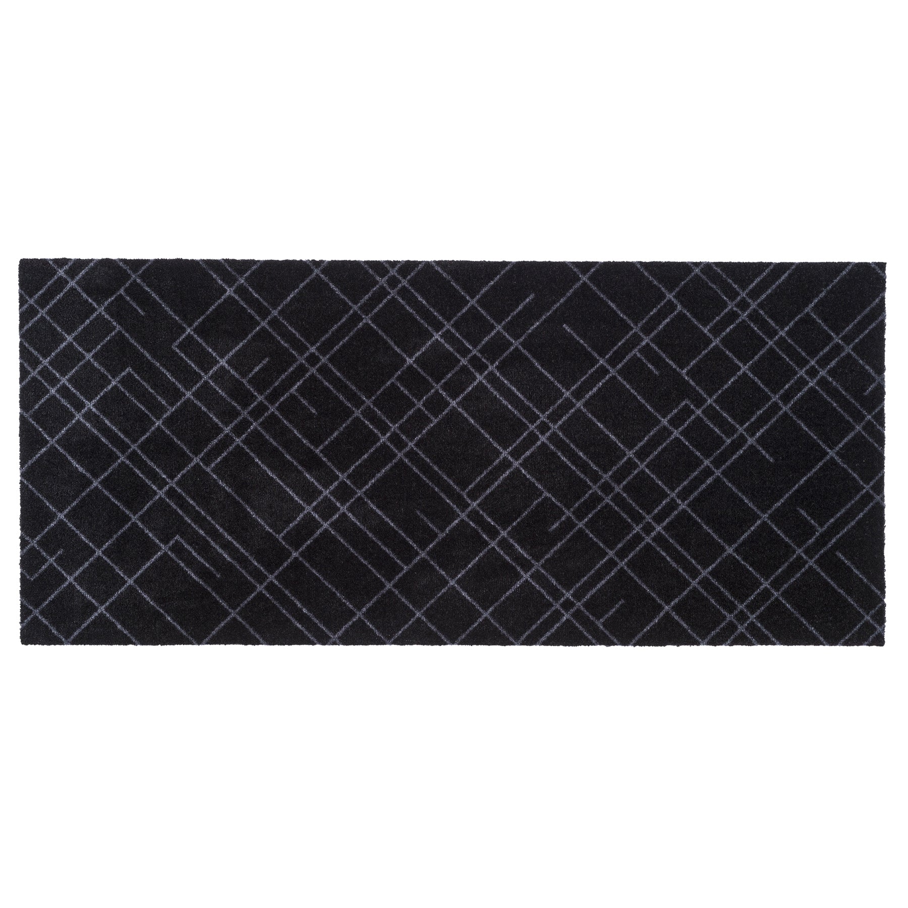 Floor mat 67 x 150 cm - Lines/Black Gray