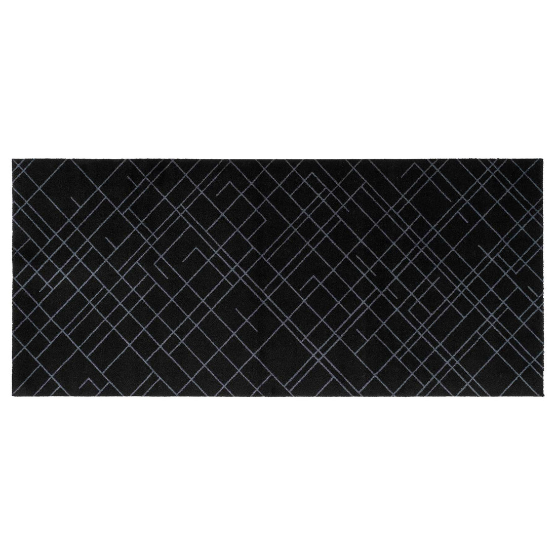 GULVMÅTTE 90 x 200 CM LINES/BLACK-GREY - Tica Copenhagen - DesignGaragen.dk
