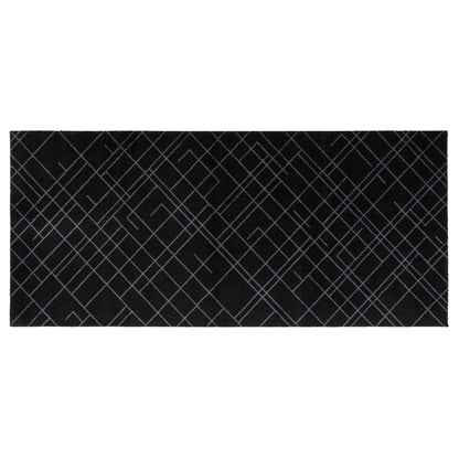 GULVMÅTTE 90 x 200 CM LINES/BLACK-GREY - Tica Copenhagen - DesignGaragen.dk