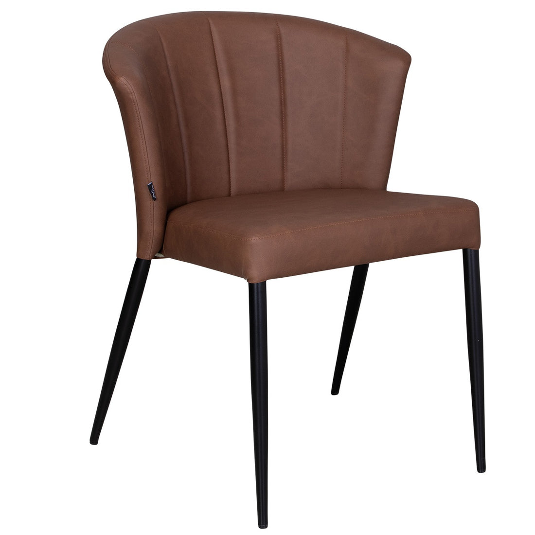 Dining table chair thor cognac pu