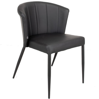Dining table chair thor black pu