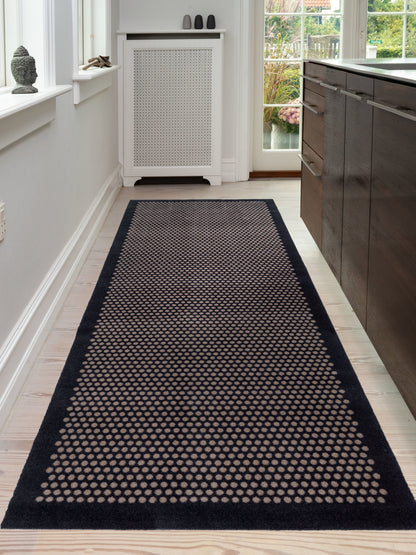 Floor mat 100 x 300 cm - dot/black sand