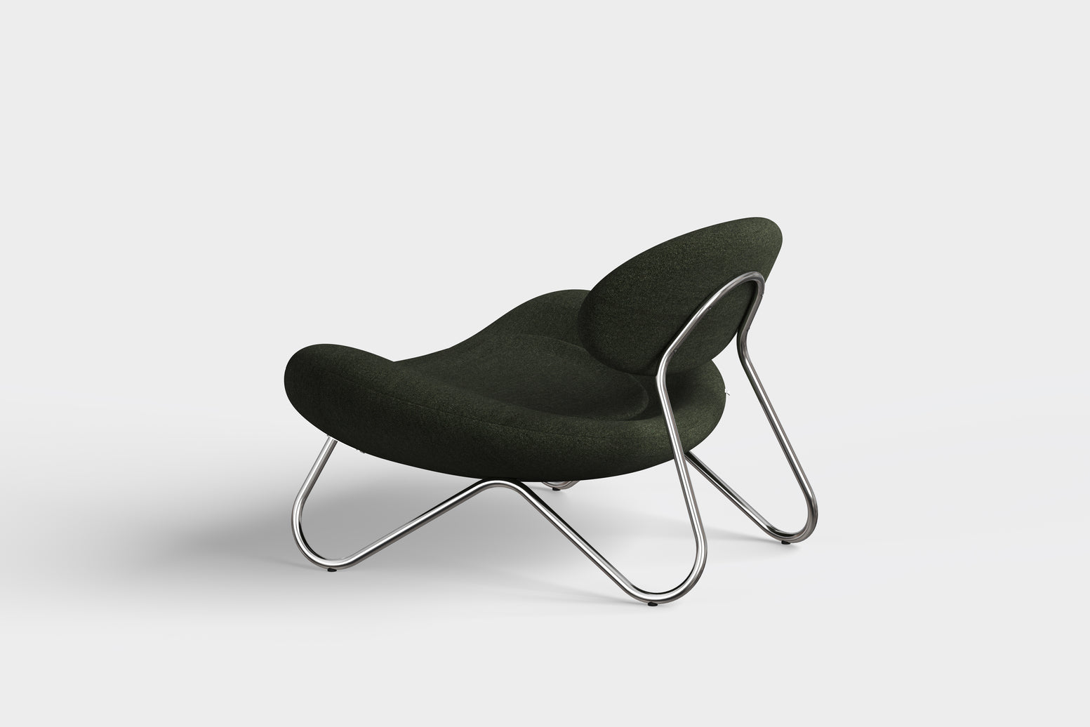 Meadow Lounge Chair - Pine/Chrome