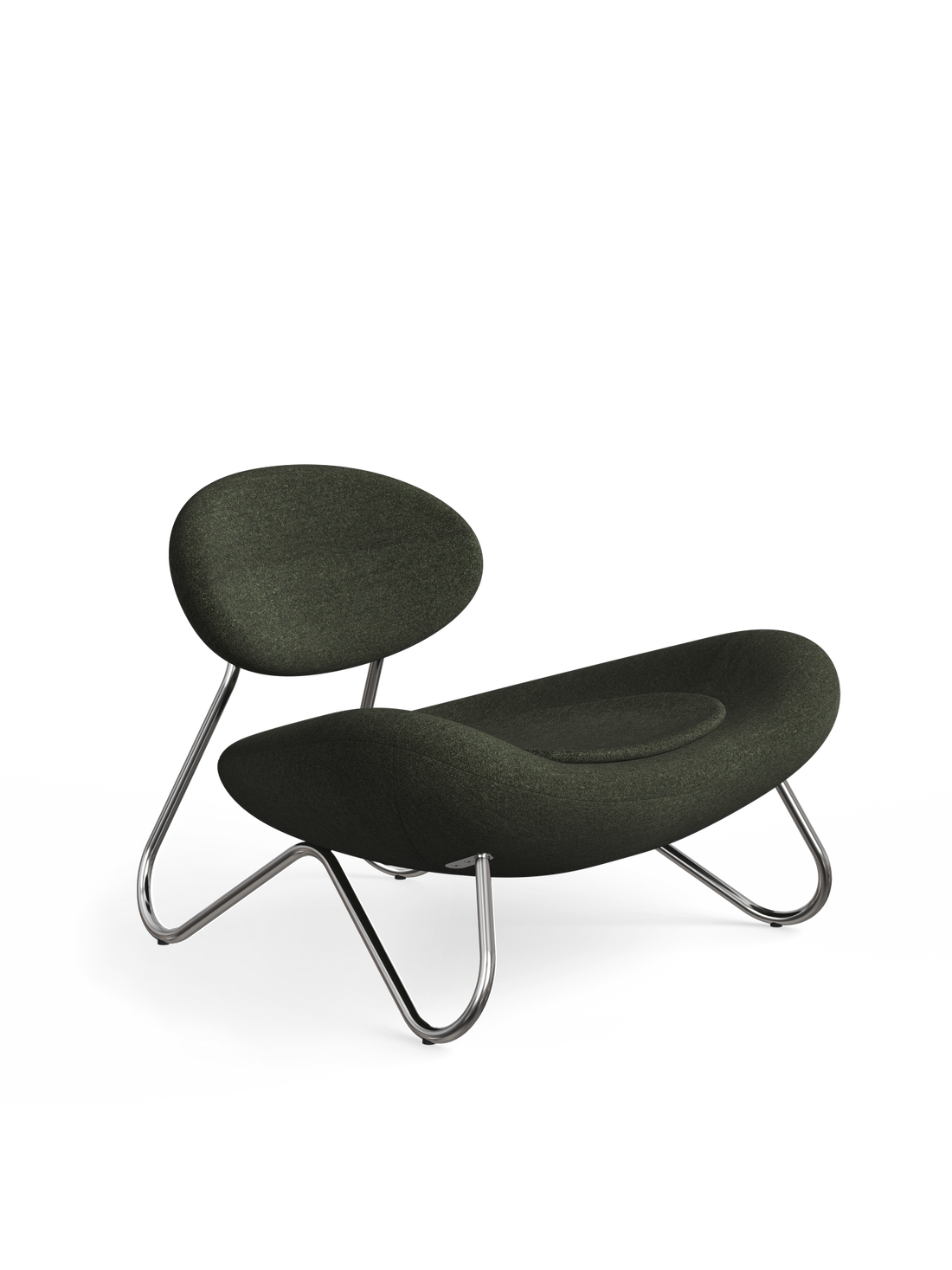 Meadow Lounge Chair - Pine/Chrome