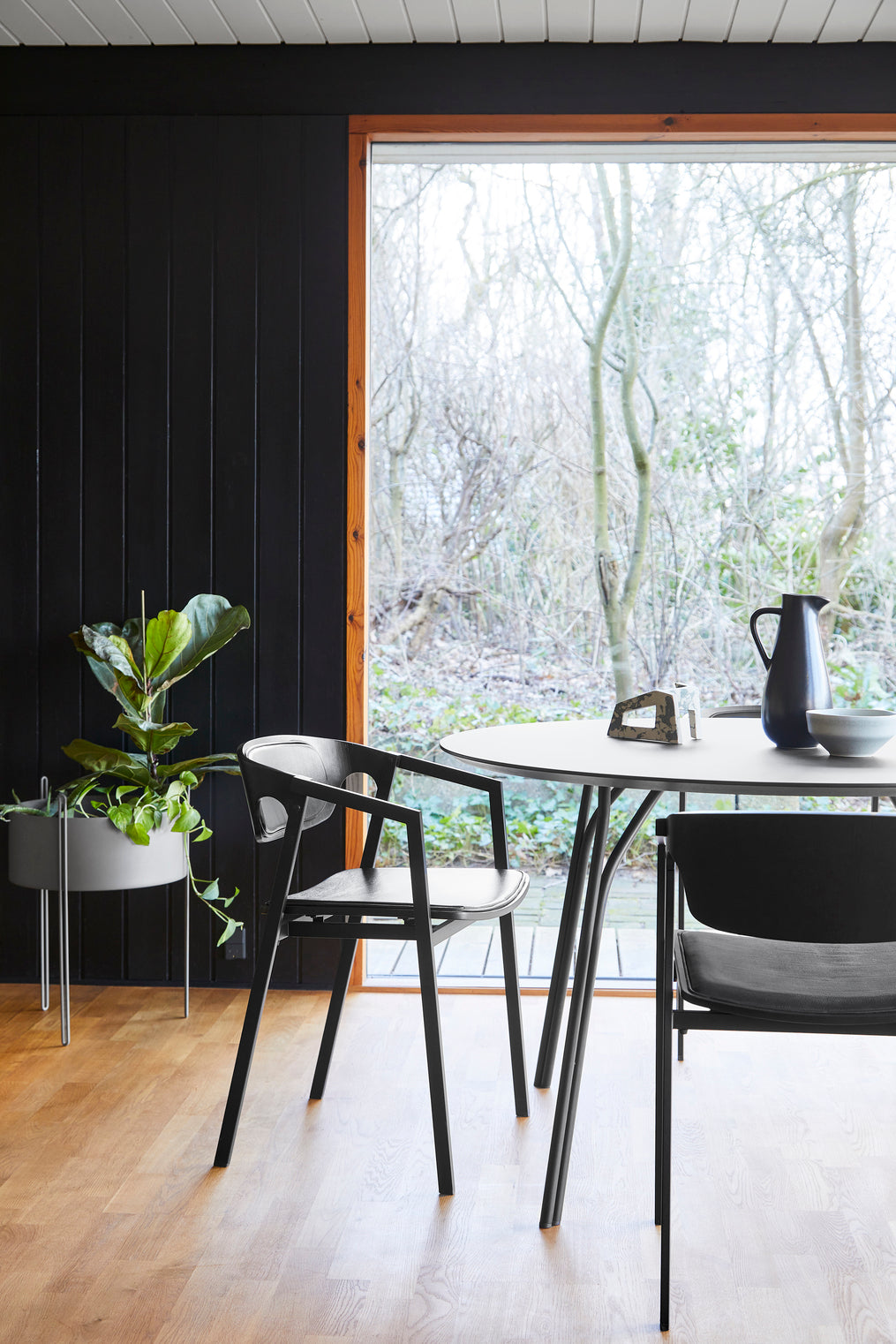 Tree Dining table (120 cm) - Black/Black