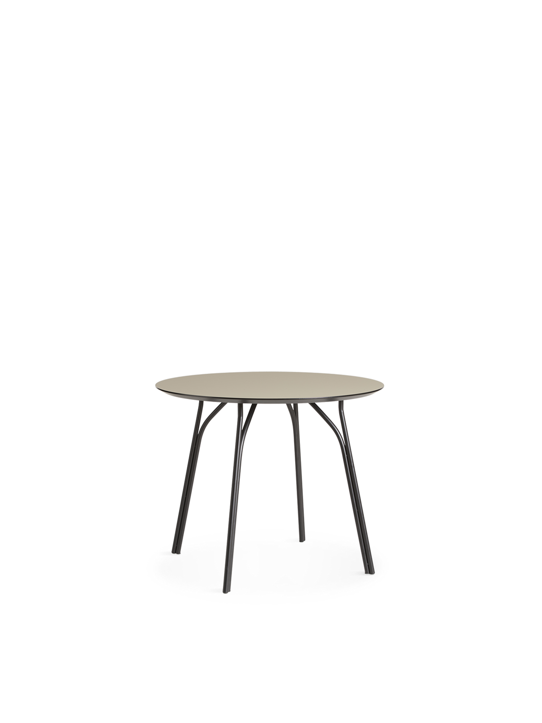 WOUD - Tree Dining Table (90 cm) - Beige/Black