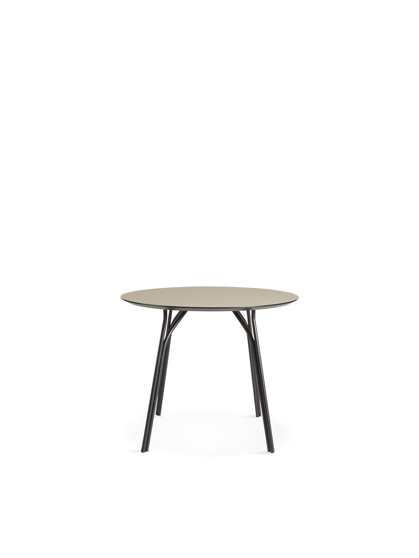 WOUD - Tree Dining Table (90 cm) - Beige/Black