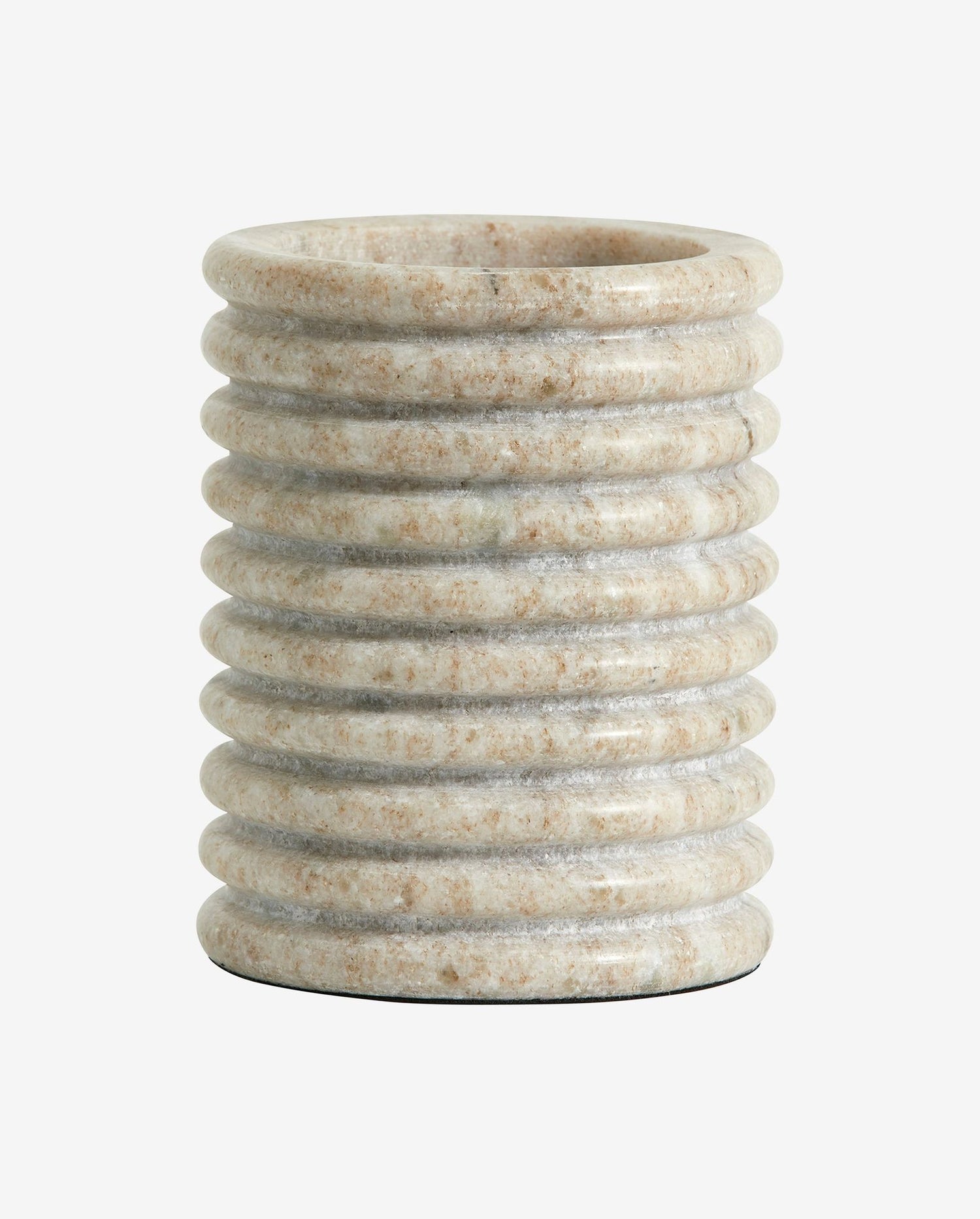 Otok candlestick in marble - X -Large - H12 cm - light brown