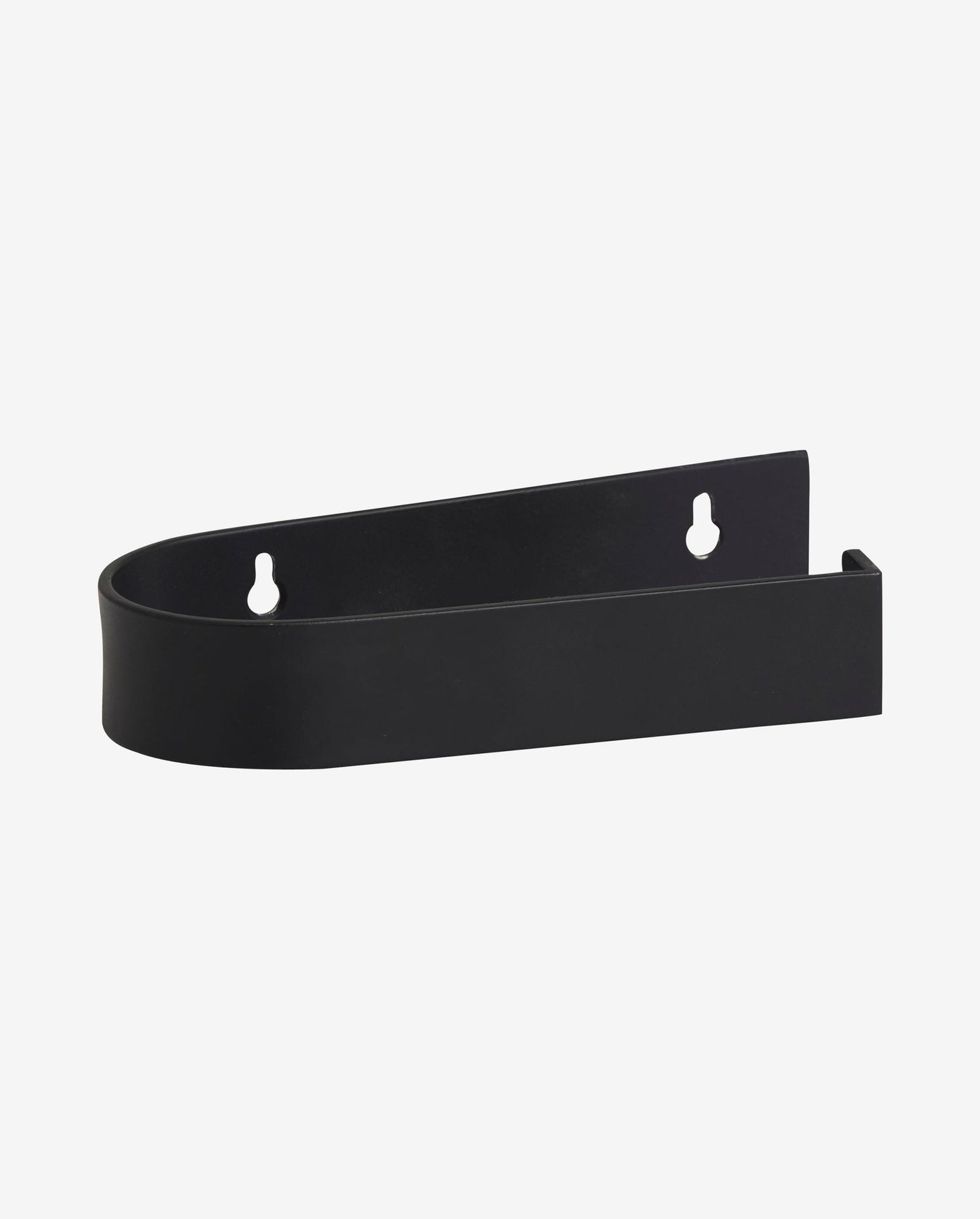 Sotra toilet roll holder in stainless steel - L16.5 cm - black
