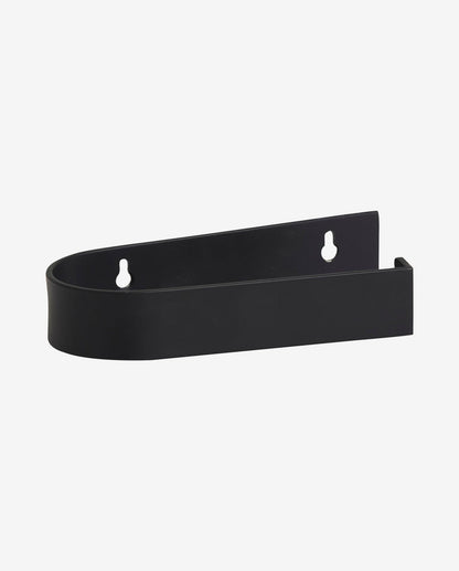 Sotra toilet roll holder in stainless steel - L16.5 cm - black