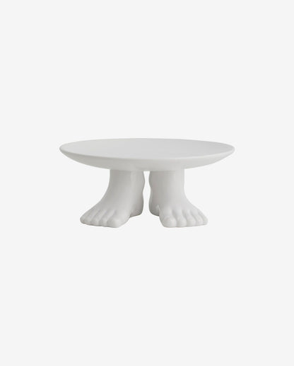 Cicely cake dish in ceramics - Ø29.5 cm - white