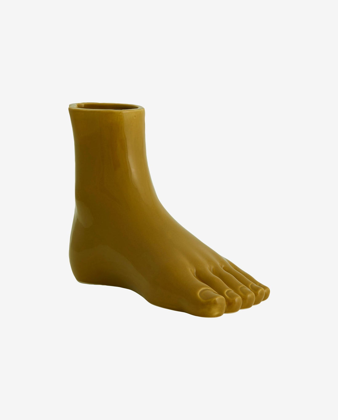 Aruba vase in ceramics - H19.5 cm - mustard