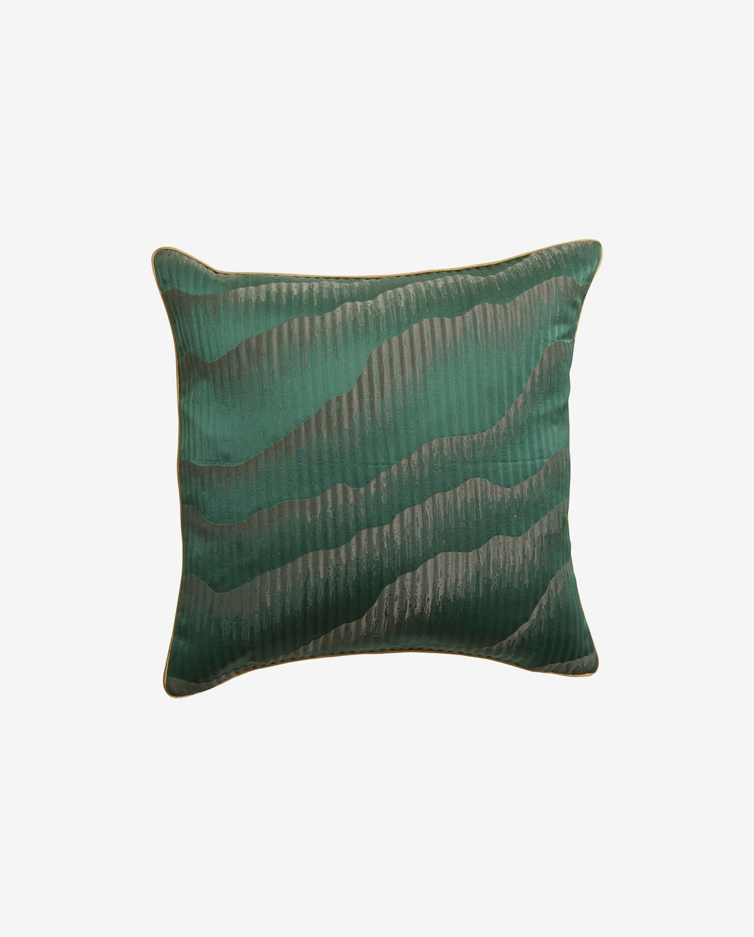 Avior Pillow Cover in Satin - 45x45 - Dark Green
