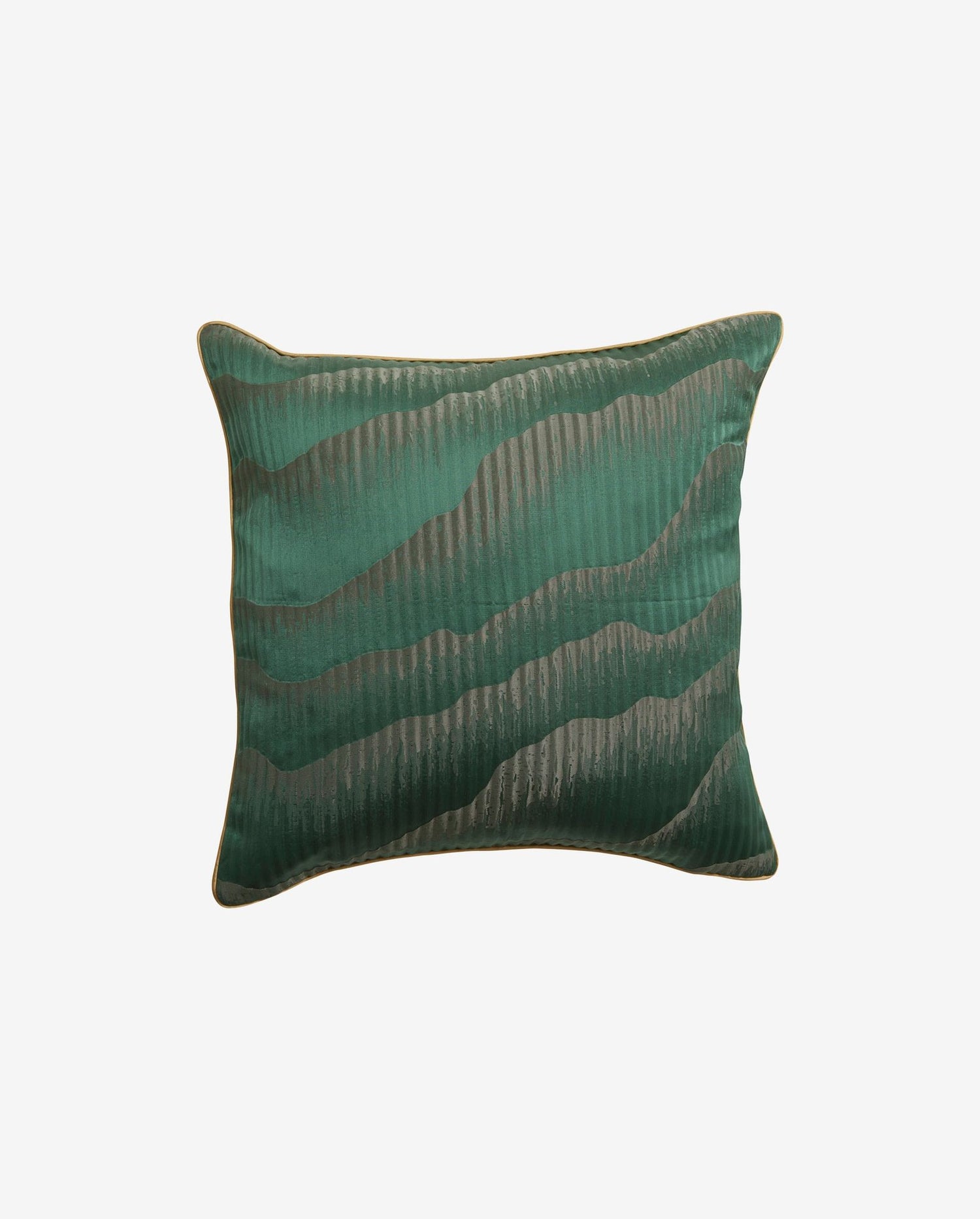 Avior Pillow Cover in Satin - 45x45 - Dark Green