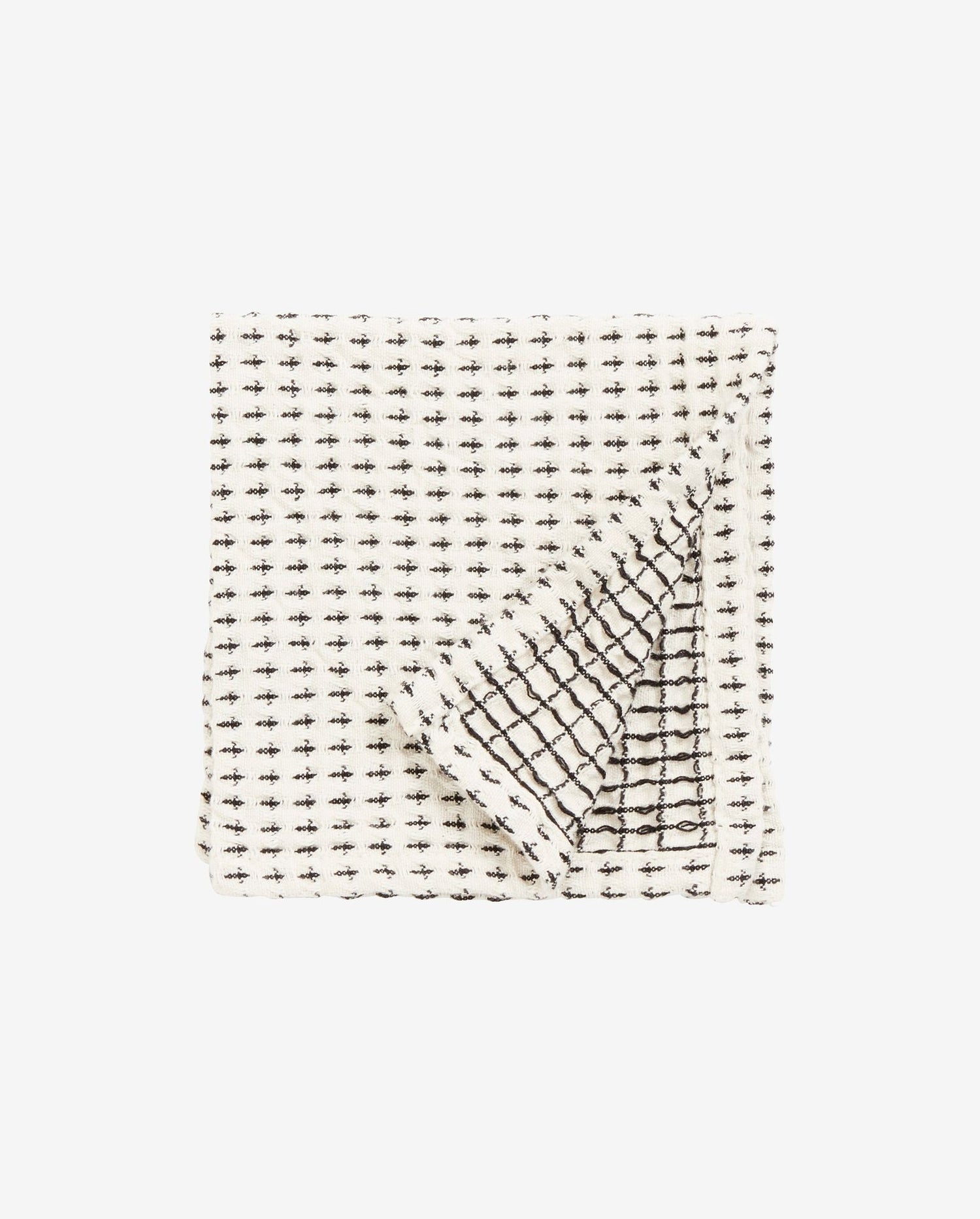 Waffle waffle dish - raw white/black