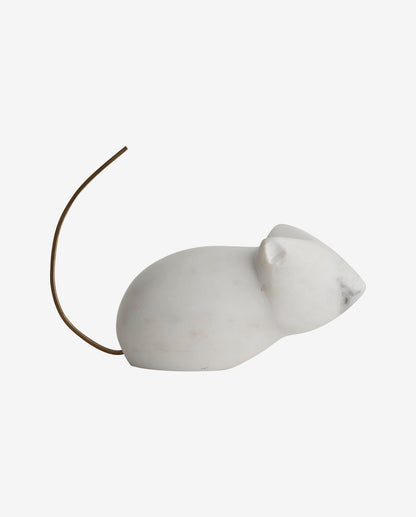 Jerry mouse for decoration - white marble