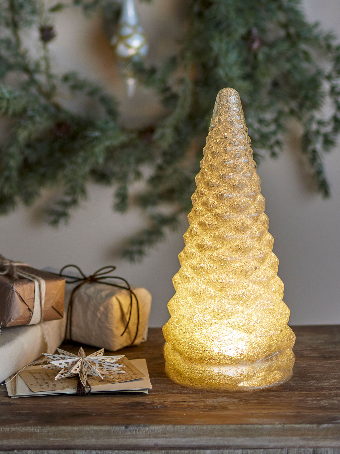 Bloomingville Emilius Deko Trees, Silver, Recycled Glass