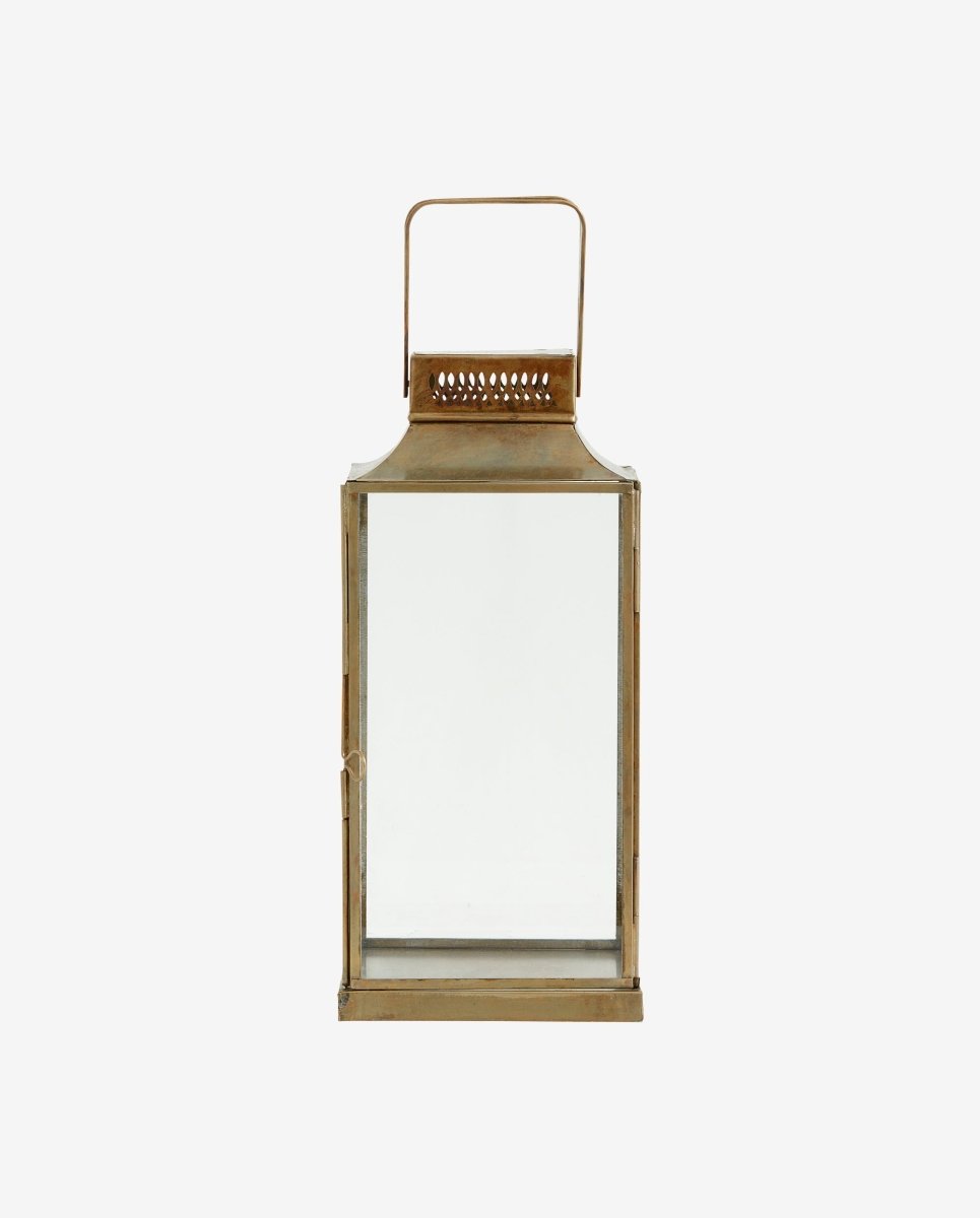 ANTIQUE lantern in iron - h30 cm - gold finish