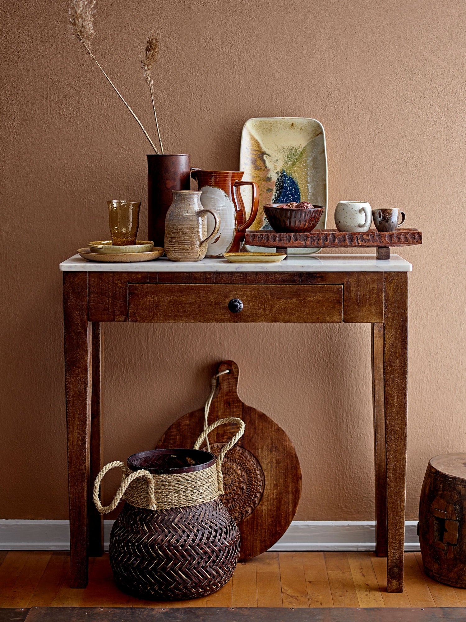 Creative Collection Hauge Console Table, Brown, FSC 100%® Mango
