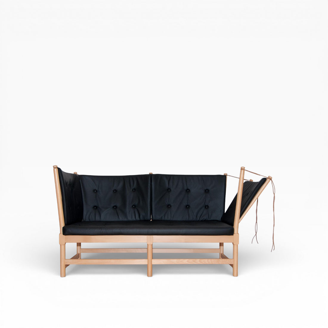 Cushion set for Børge Mogensen Tremmesofa 1789 in black leather