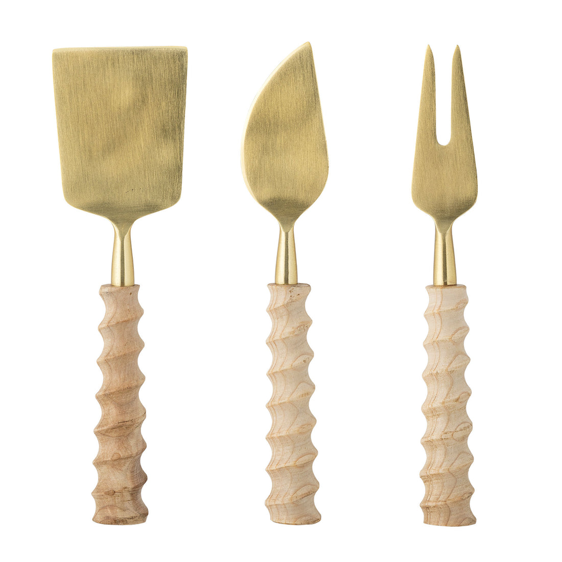 Bloomingville Noci Cheese Set, Gold, Stainless Steel