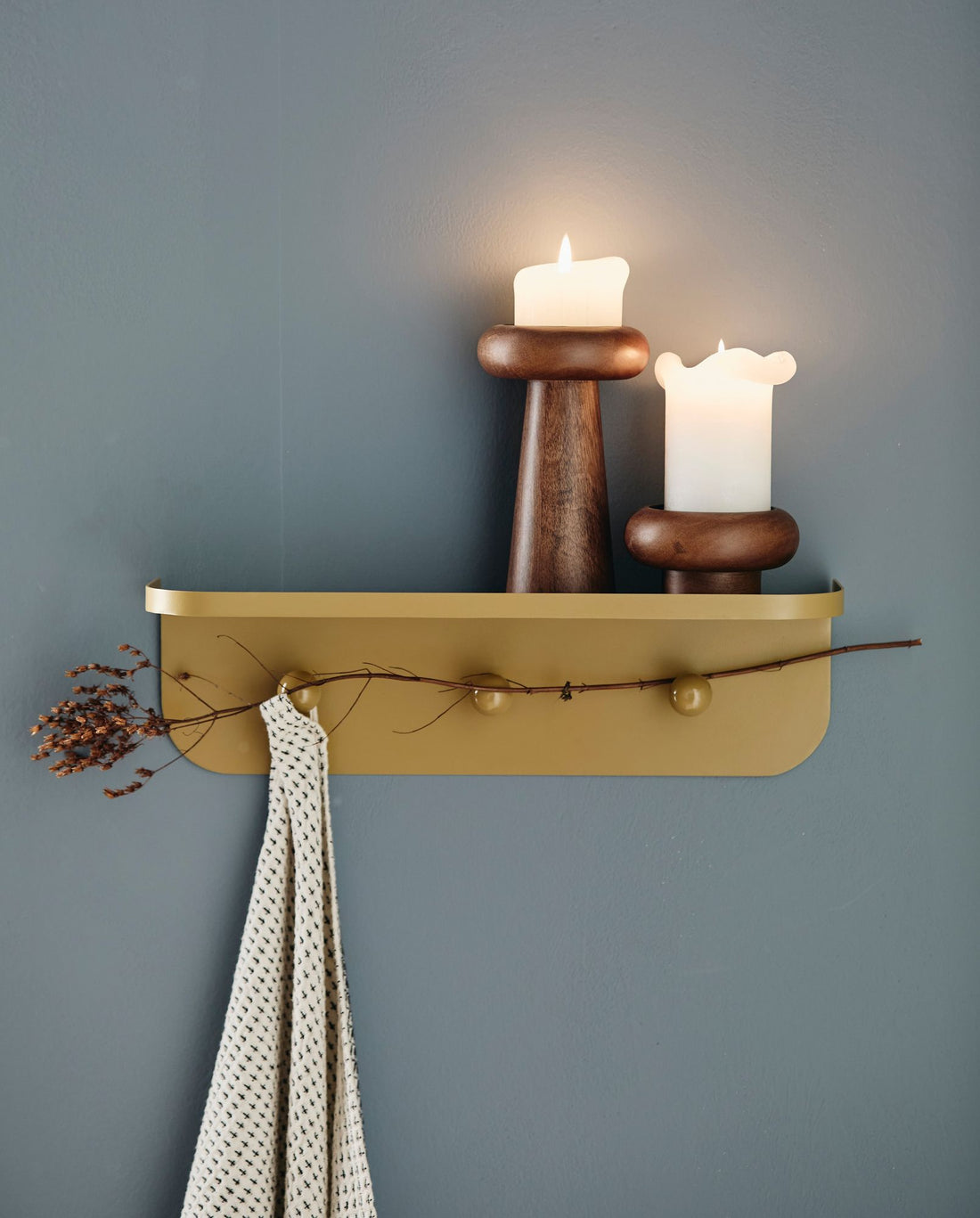 Waffle woven tea towel - off-white/black