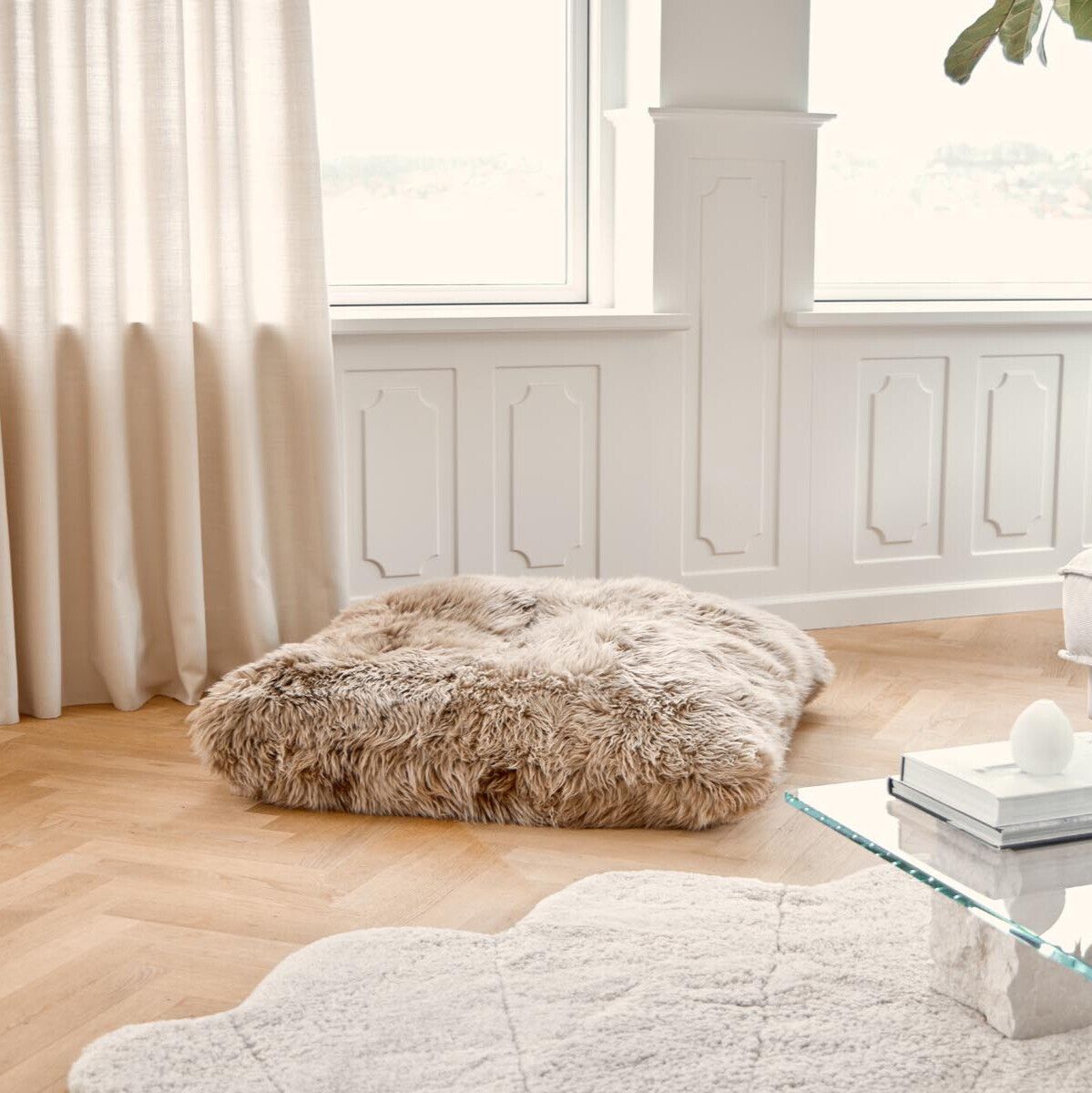 Maxi Float pillow | Long-haired | New Zealand | Double Sided | 90x90 cm