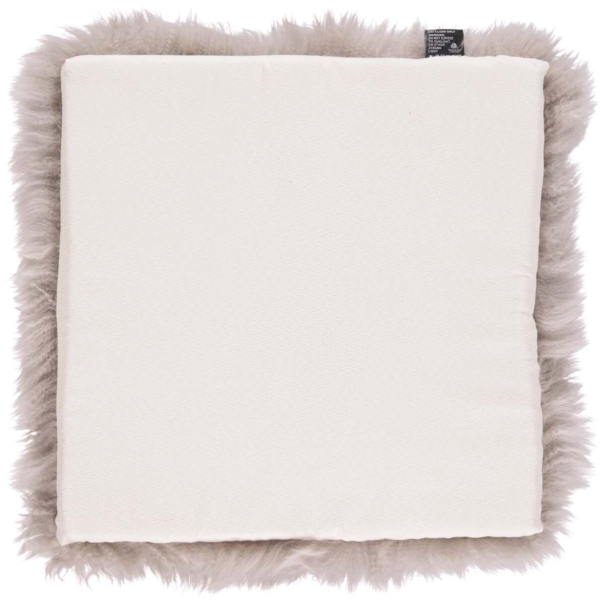 Seat cushion w/fill | Long-haired | New Zealand | 37x37 cm