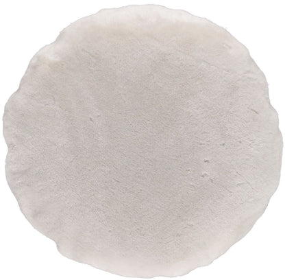 Lambskin cushion | Velvet | Moccasin | Double Sided | Ø45 cm &amp; Ø62 cm