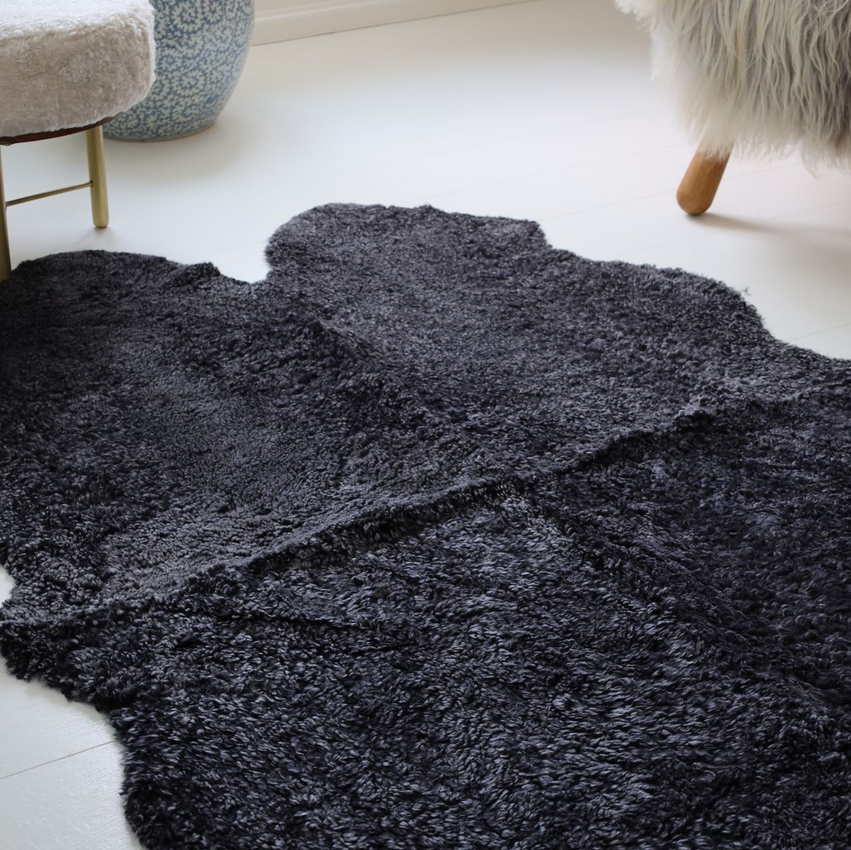 Lambskin rug | Short-haired | New Zealand | 180x110 cm