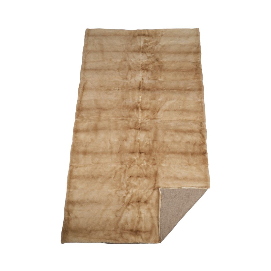 Mink plaid | Back of cashmere | Palomino | 130x220 cm