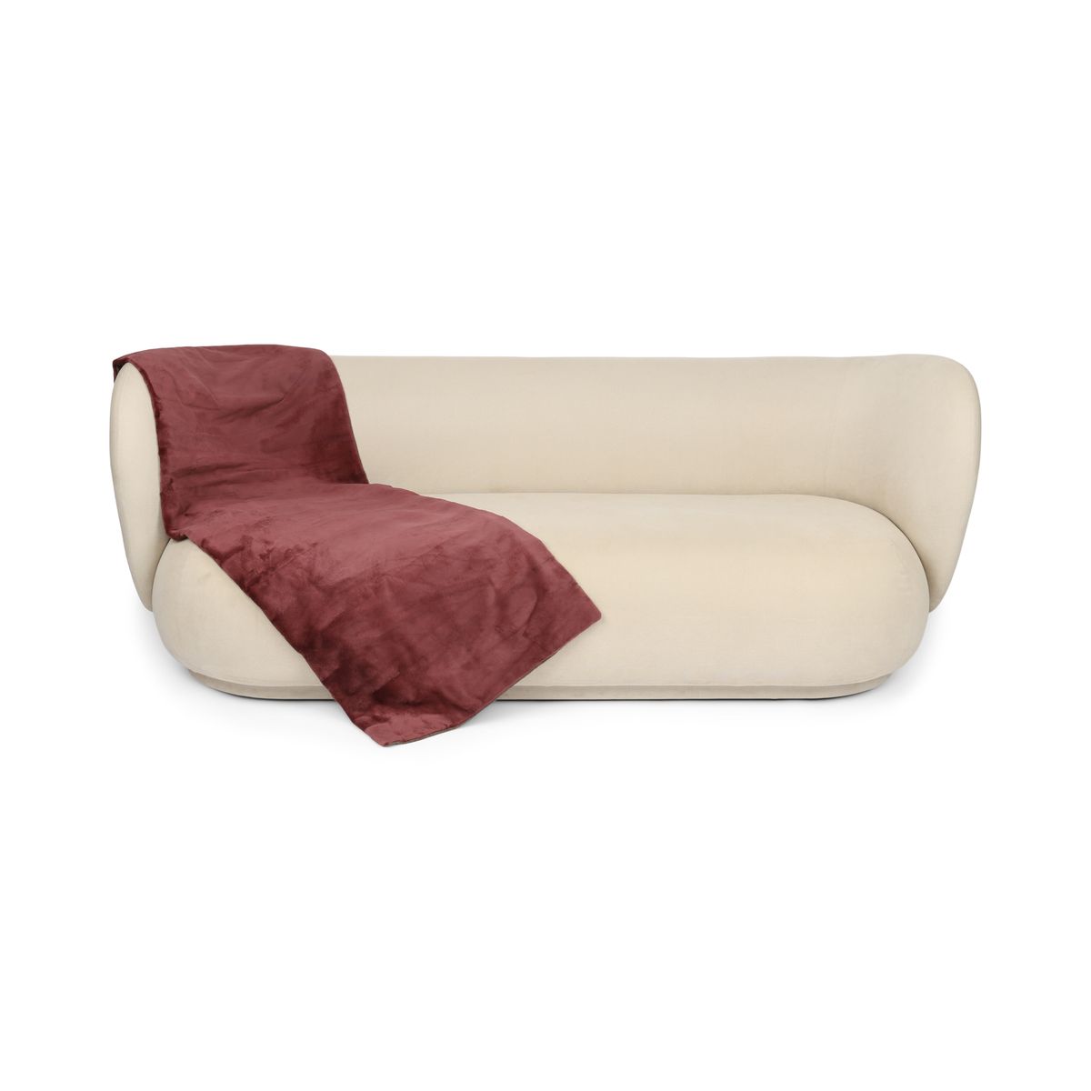 Mink plaid | Back of cashmere | Old Rose | 62x158 cm