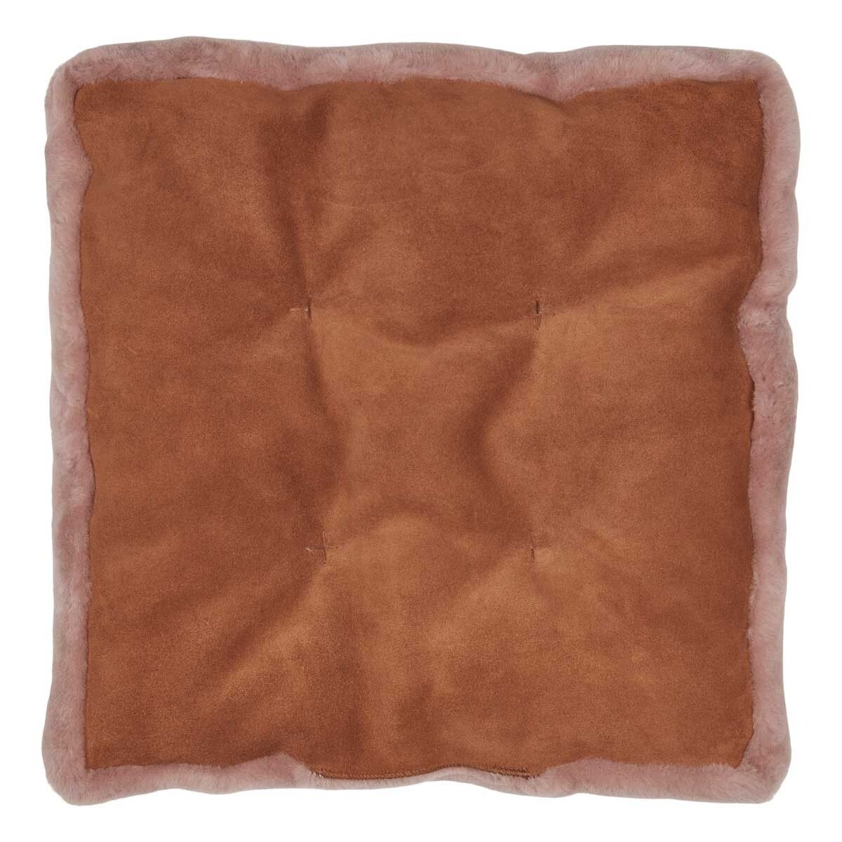 Seat cushion w/fill | Moccasin | New Zealand | 45x45 cm