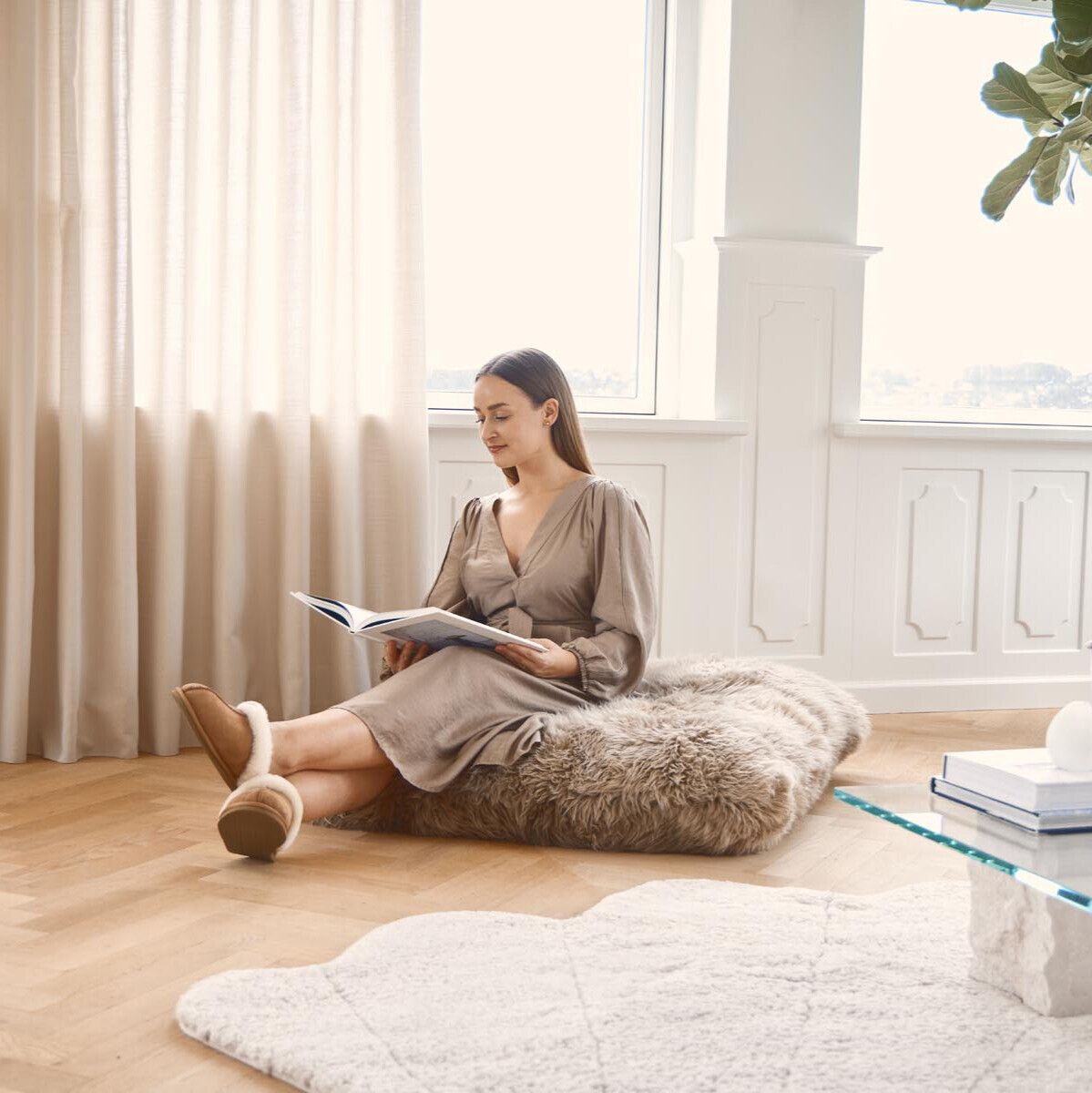 Maxi Float pillow | Long-haired | New Zealand | Double Sided | 90x90 cm