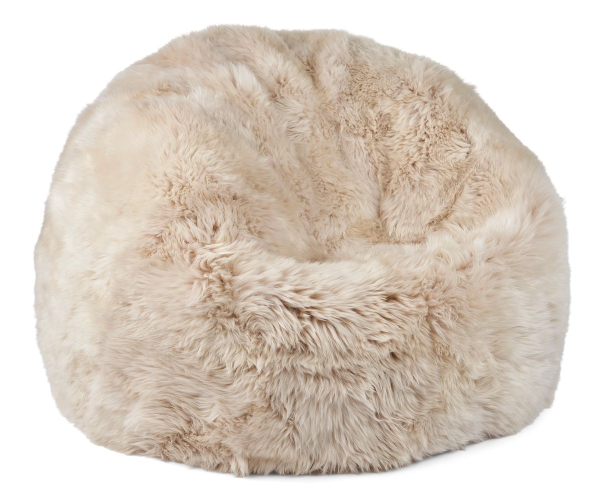 Round bean bag chair | Long-haired | New Zealand | 73x74 cm &amp; 92x93 cm