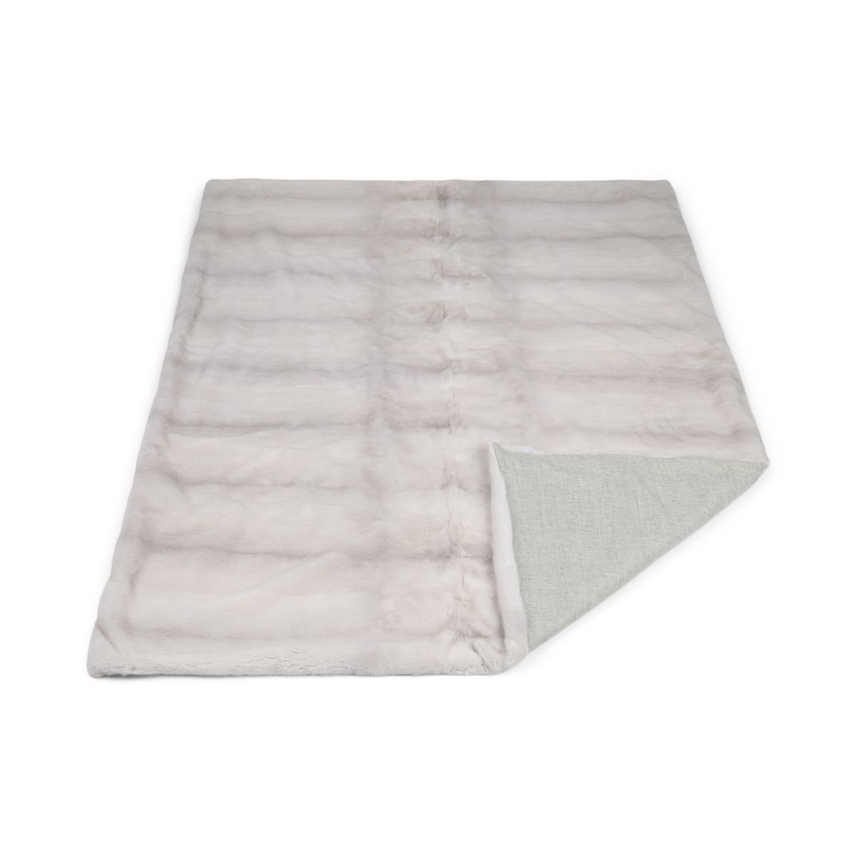 Mink plaid | Back of cashmere | Pearl Cross | 180x130 cm