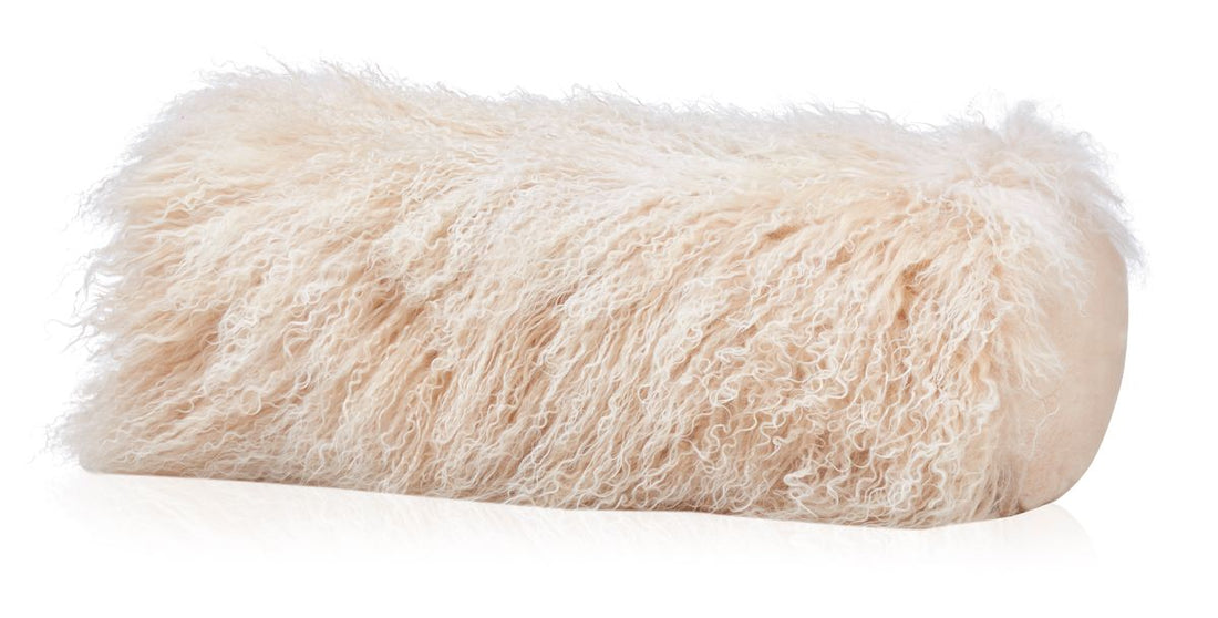 Bolster cushion | Curly | Tibet | Ø20xL52 cm