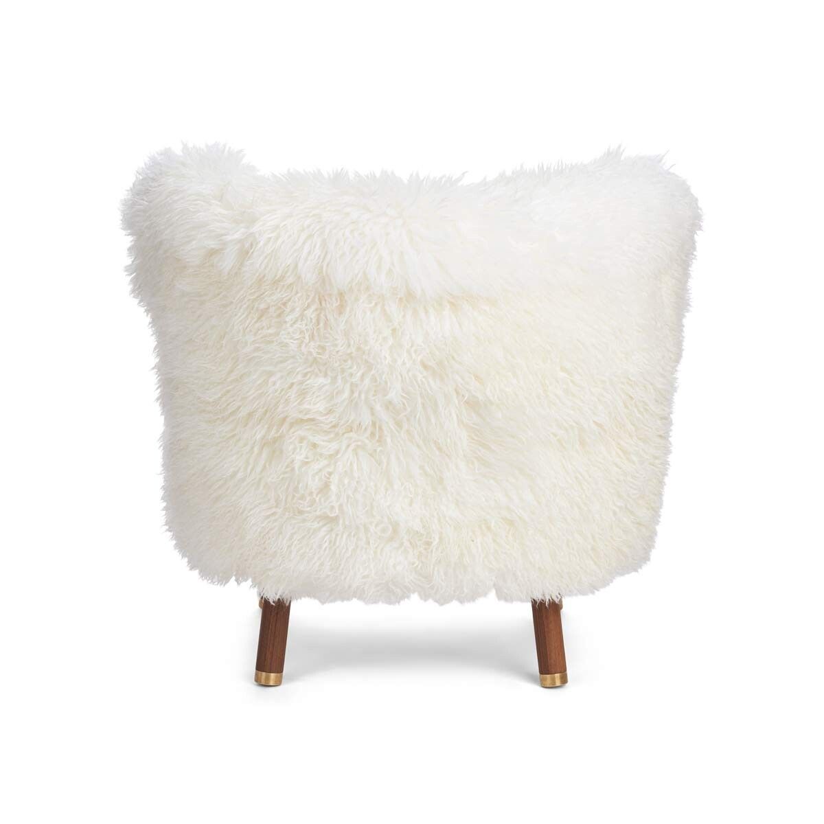 Emil Lounge Chair | Brass | Long -haired