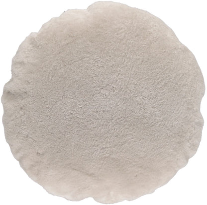 Lambskin cushion | Velvet | Moccasin | Double Sided | Ø45 cm &amp; Ø62 cm