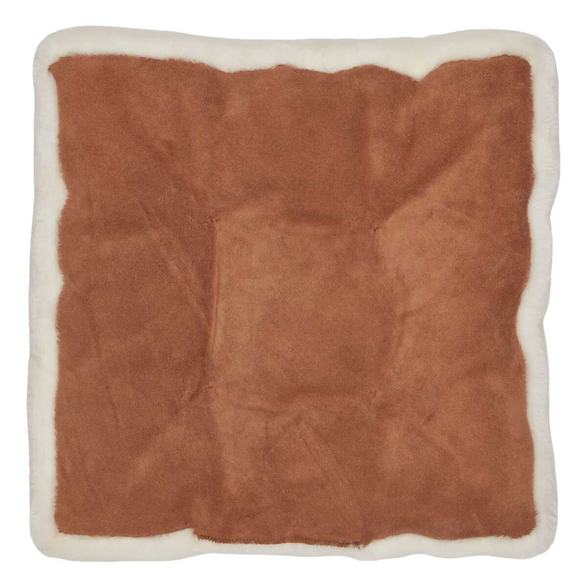 Seat cushion w/fill | Moccasin | New Zealand | 45x45 cm