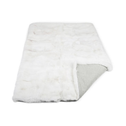 Premium carpet of fox | Back of cashmere | Arctic/Marble Fox | 140x200 cm