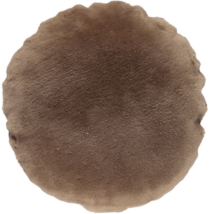Lambskin cushion | Velvet | Moccasin | Double Sided | Ø45 cm &amp; Ø62 cm