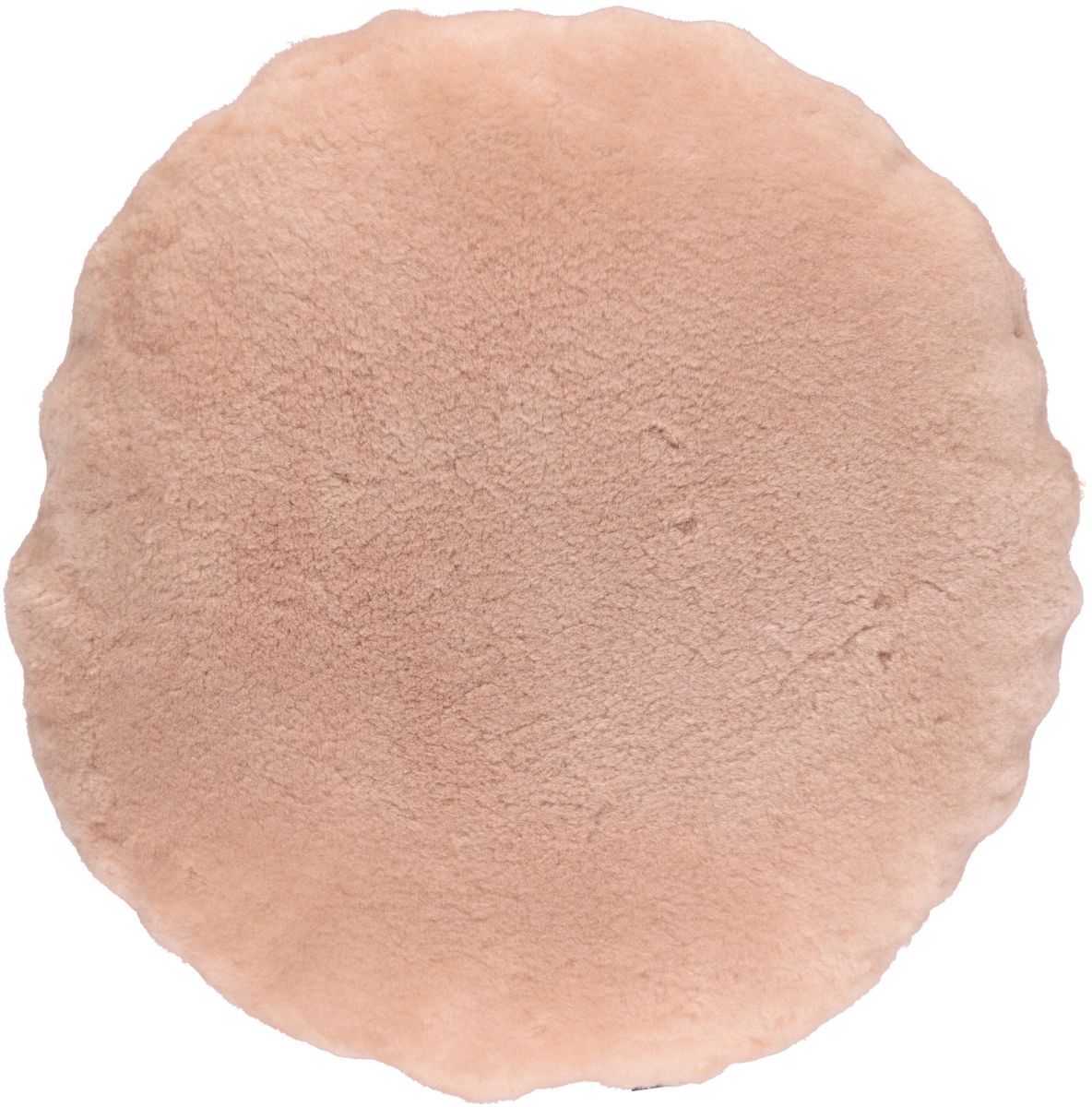 Lambskin cushion | Velvet | Moccasin | Double Sided | Ø45 cm &amp; Ø62 cm