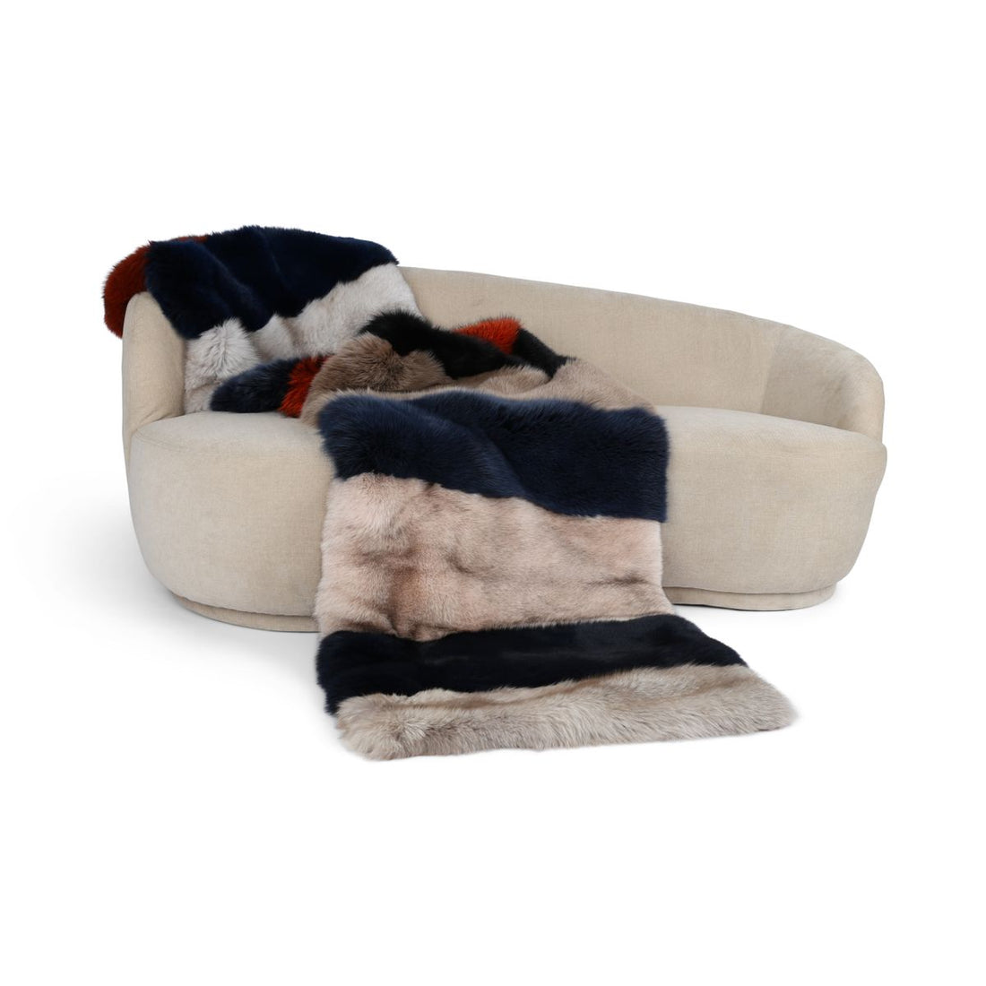 Premium fox plaid | Cashmere backing | Multicolored | 70x260 cm