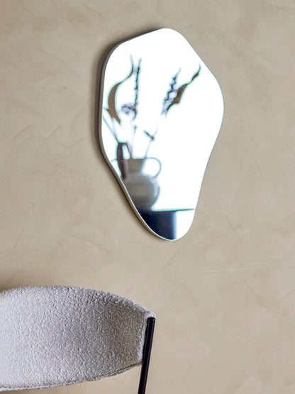 Bloomingville Aimie wall mirror, silver, glass