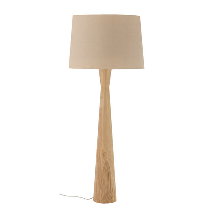 Creative Collection Leonor floor lamp, nature, rubber tree