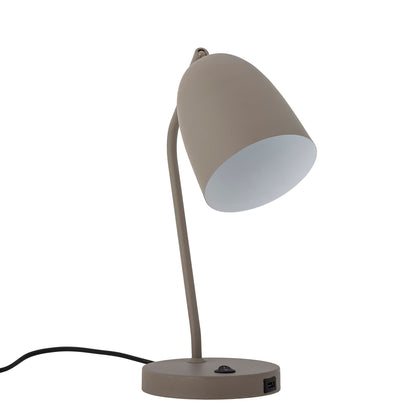 Bloomingville Lemar table lamp, gray, metal